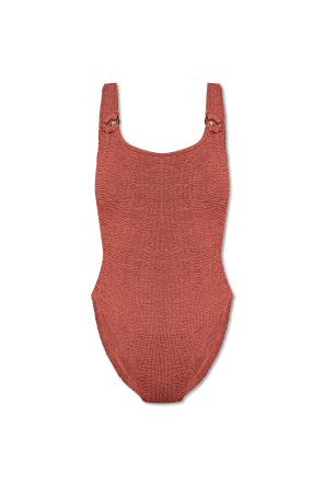 【Hunza G】ワンショルダー　黒　ビキニセット Hunza G Dolly One-Piece Swimsuit | Saks Fifth Avenue